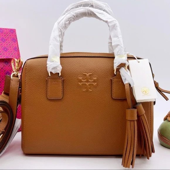 ⭐️NeW! Tory Burch Thea Web Small Satchel - Picture 3 of 13